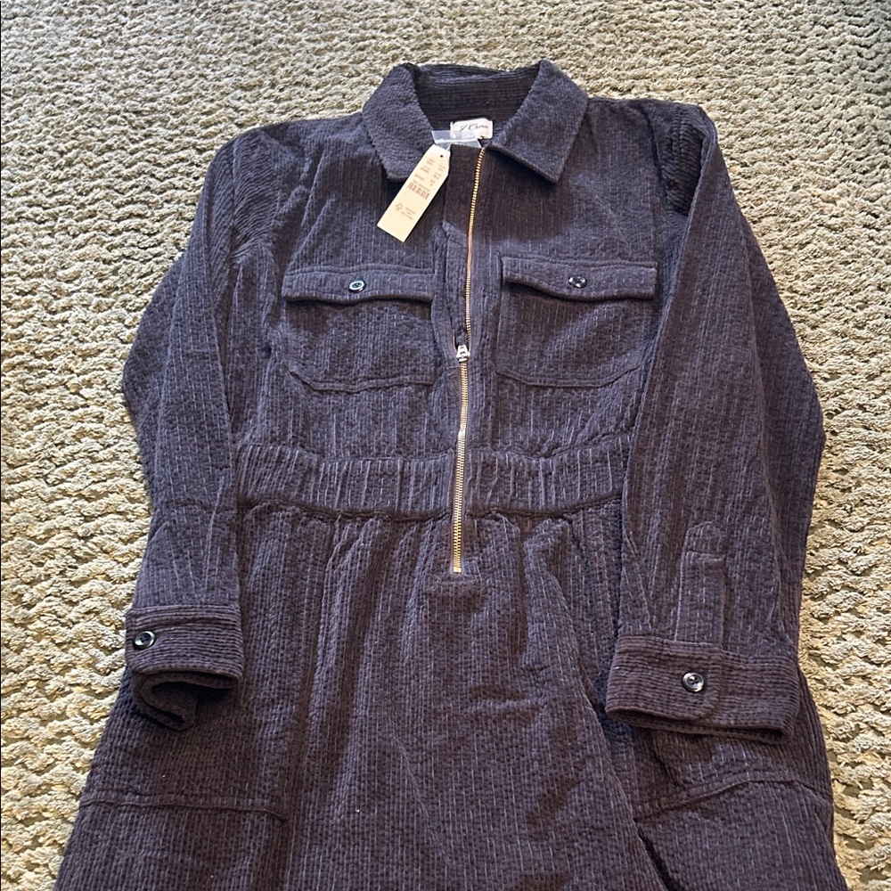 J Crew Navy Corduroy dress